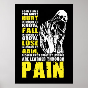 Poster Douleur - Leçons les plus grandes - Exercice de gy