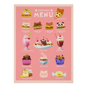 Poster d'ours en pied