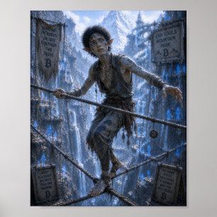 Poster Doutes / Funambule / Montagnes