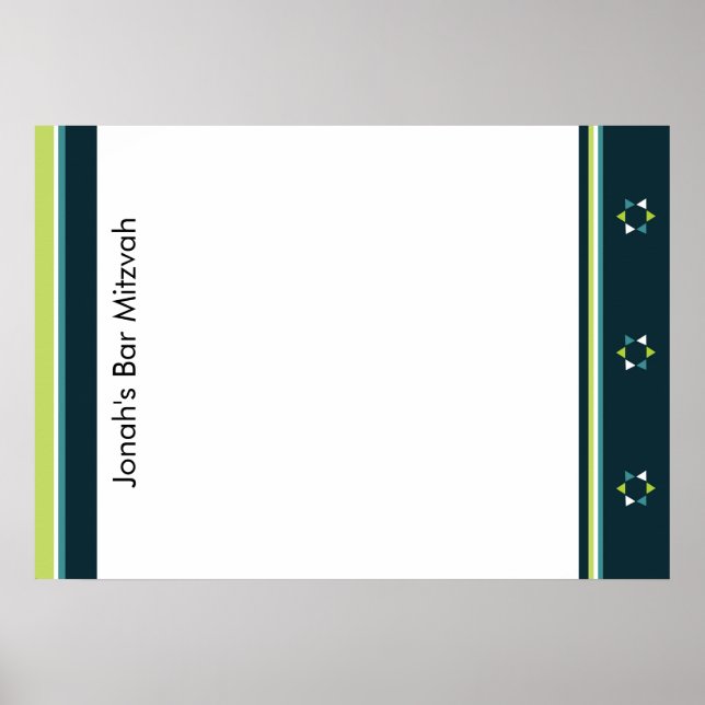 Poster d'ouverture de session Star Modern (Devant)