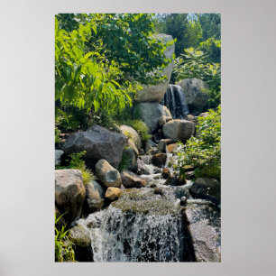 Poster Doux Cascade scène Calme Beauté naturelle