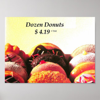 Poster douzaine de beignets