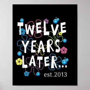 Poster Douze Ans Plus Tard 12 Ans Cadeaux Enfants