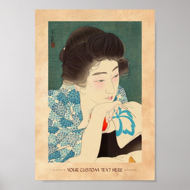 Poster Douze aspects des femmes, cheveux du matin Torii K (Devant)