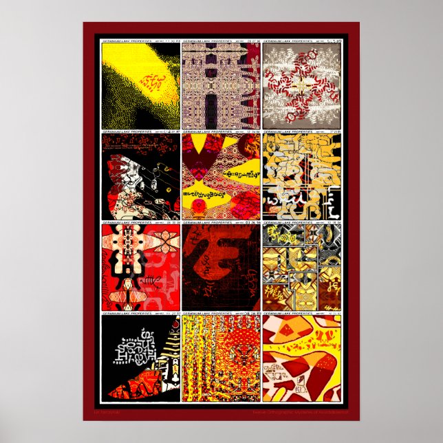 Poster Douze mystères orthographiques de az-Akordalkierma (Devant)