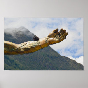Poster Dove, Arme De Statue Pachacuti, Aguas Calientes, P