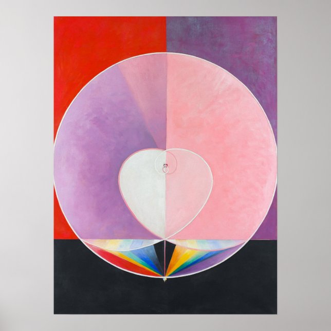 Poster Dove No. 2 by Hilma af Klint (Devant)