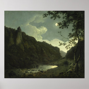 Poster Dovedale par Moonlight [vers 1785]