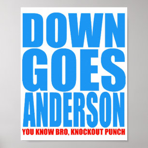 Poster Down Goes Anderson
