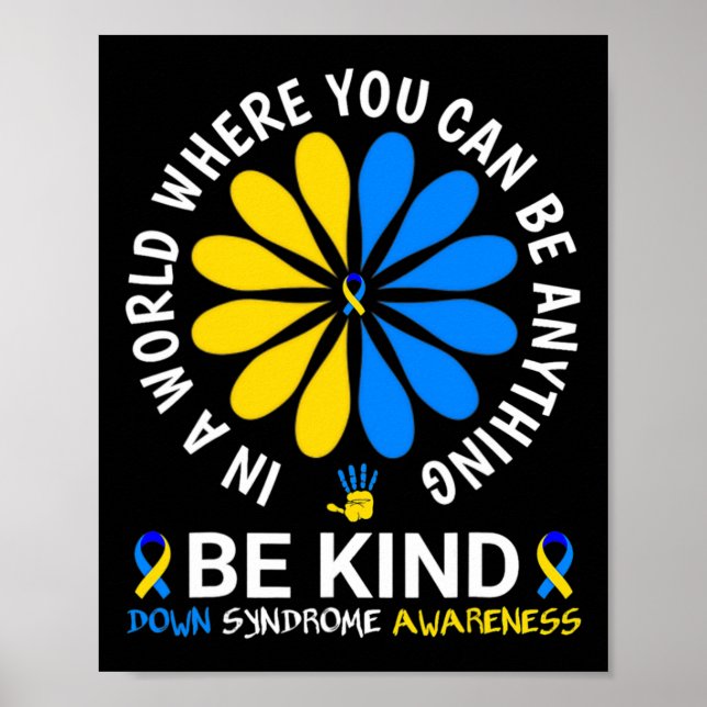 Poster Down Syndrome Day 2024 Soyez au courant du syndrom (Devant)