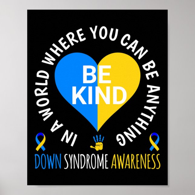 Poster Down Syndrome Day 2024 Soyez au courant du syndrom (Devant)