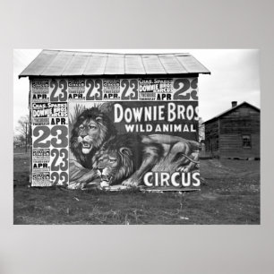 Poster Downie Bros Circus: 1936