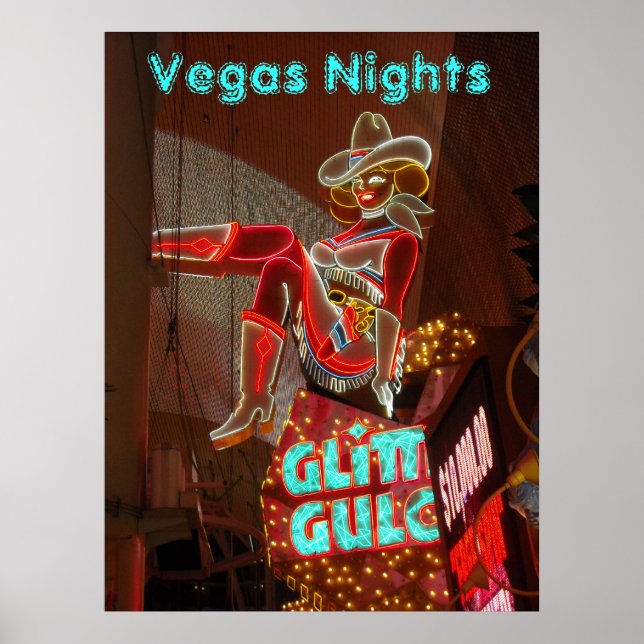 Poster Downtown Las Vegas Nights (Devant)