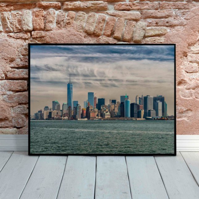 Poster Downtown Manhattan View, photo Pittoresque (Créateur téléchargé)