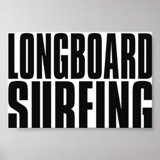 Poster d'Oxygentees Longboard Surfing