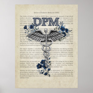 Poster DPM Caduceus Docteur en Podiatrie