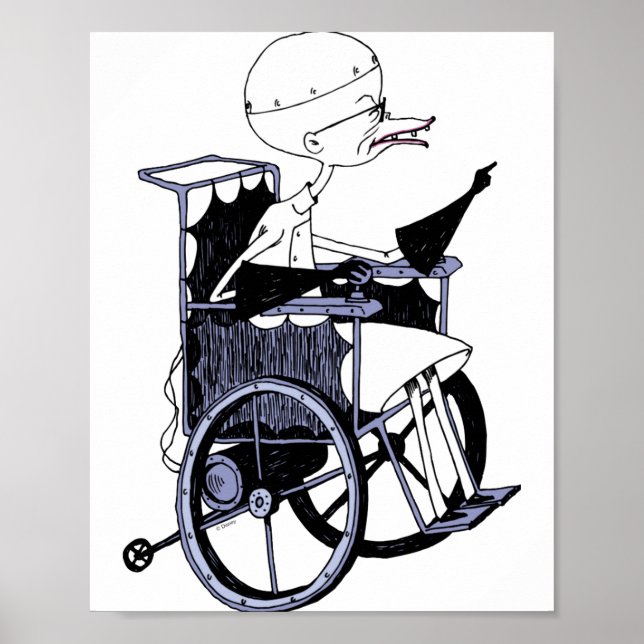 Poster Dr Finkelstein Mad Scientist Baby  (Devant)