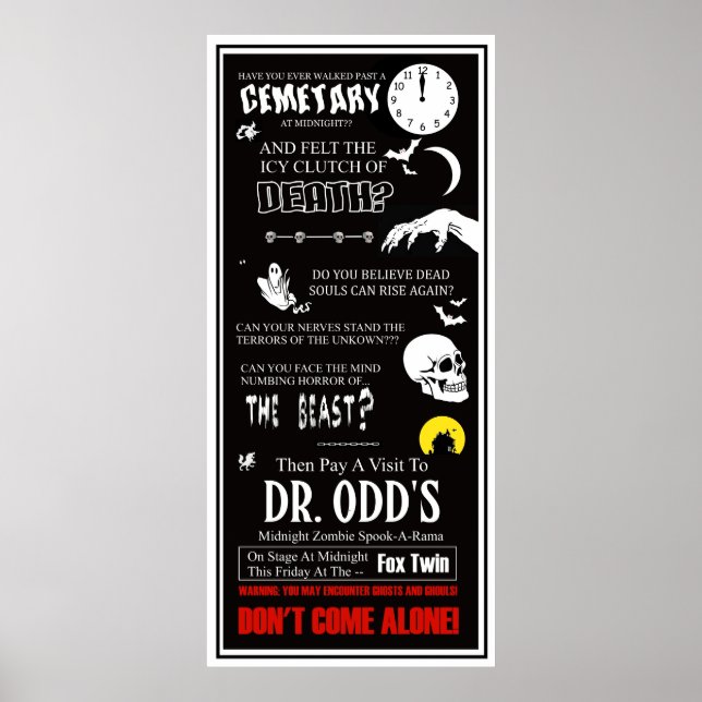 Poster Dr Odd Au Fox Twin Theatre (Devant)