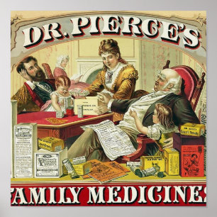 Poster Dr. Peirce's Family Medicines.