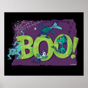 Poster Dr Seuss   BOO ! Graphique d'Halloween