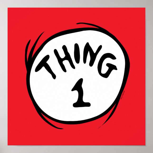 Poster Dr Seuss | Chose 1 Chose 2 - Chose 1 (Devant)