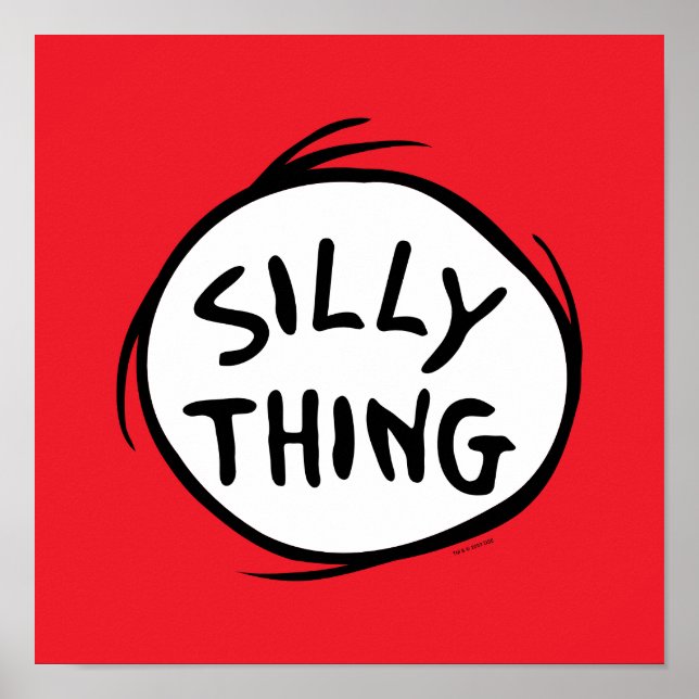 Poster Dr Seuss | Chose 1 Chose 2 - Chose stupide (Devant)