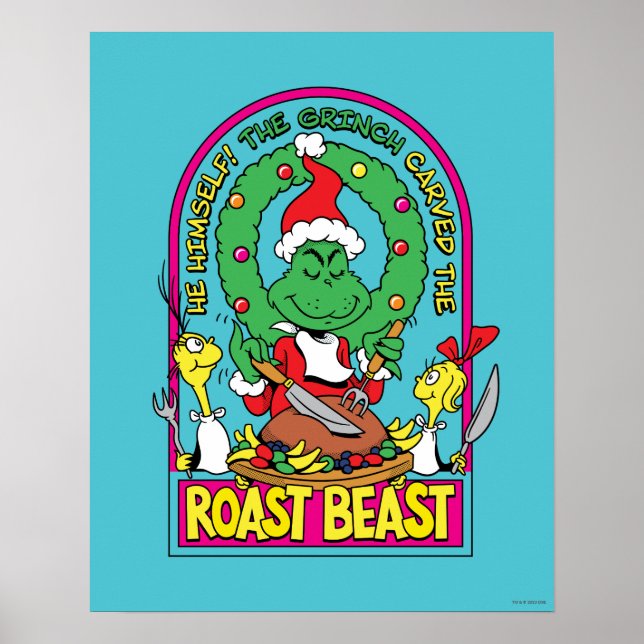 Poster Dr Seuss | Graphique de la bête rôtie (Devant)