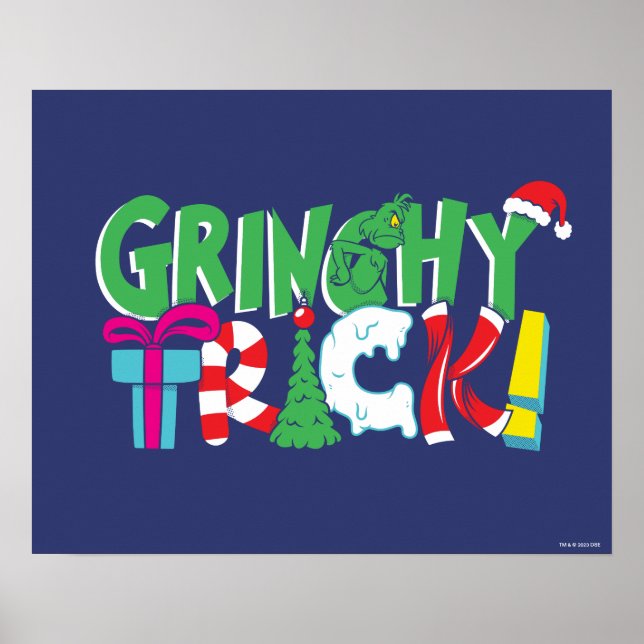 Poster Dr Seuss | Grinchy Trick (Devant)