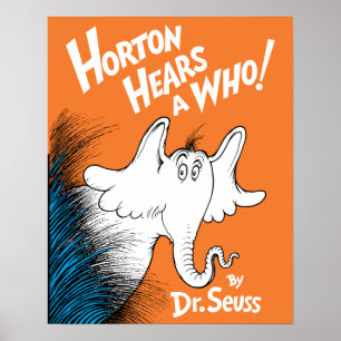 Poster Dr. Seuss Horton entend un Qui ! le livre
