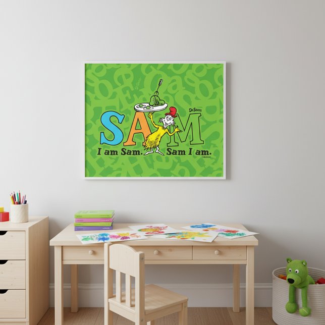 Poster Dr Seuss | Je Suis Sam. Je Suis Sam. (Créateur téléchargé)