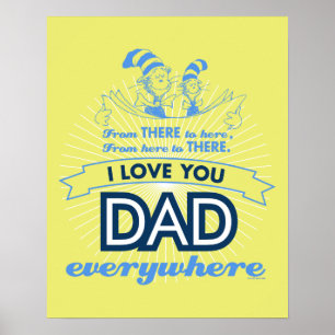 Poster Dr Seuss   Je t'aime Papa partout