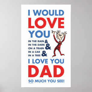 Poster Dr Seuss   Je T'Aime Papa Tant Que Tu Vois