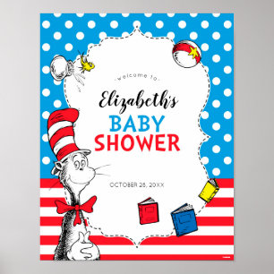 Poster Dr. Seuss - Le chat dans le Baby shower Casquette