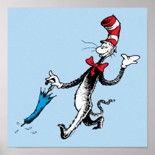 Poster Dr. Seuss Le Chat dans le Chapeau Marche au para