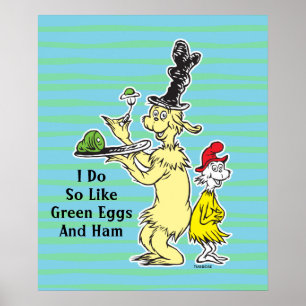 Poster Dr. Seuss Les Œufs verts au jambon Ami & Sam-I