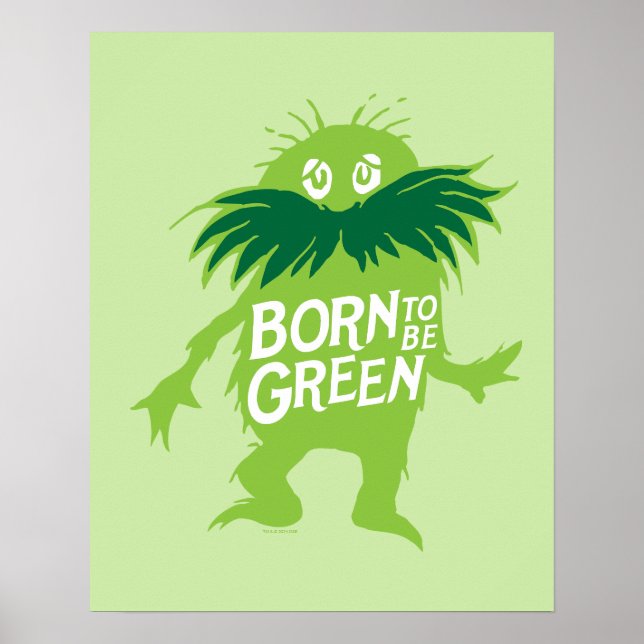 Poster Dr Seuss | Lorax - Né Pour Être Vert (Devant)