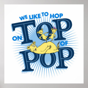 Poster Dr. Seuss   Nous aimons sauter sur Pop