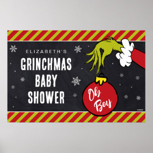 Poster Dr Seuss   Oh Boy Grinch Baby shower