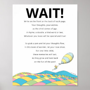 Poster Dr Seuss   Oh, Le Signe De La Fête Du Livre D'Invi