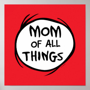 Poster Dr. Seuss Thing One Thing Two - Maman of all Thing