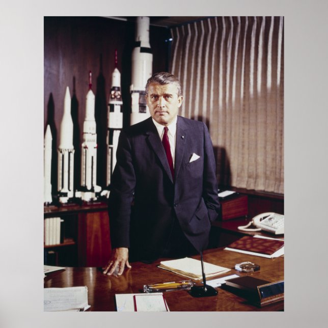 Poster Dr Wernher von Braun Père de la science des fusées (Devant)