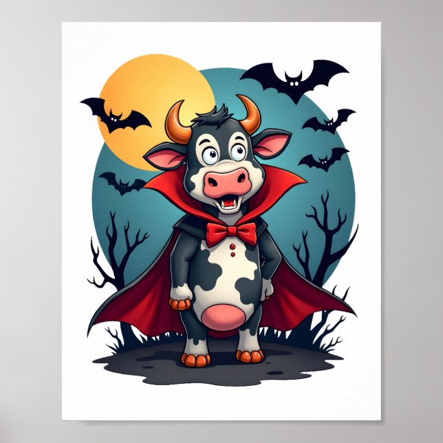 Poster Dracula vache se lève (Devant)