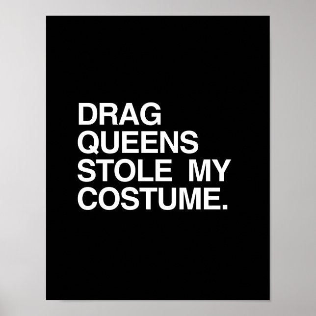 POSTER DRAG QUEENS A VOLÉ MON COSTUME (Devant)