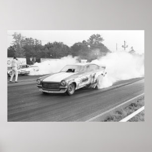 Poster Drag vintage - DragOn Vega Funny Car