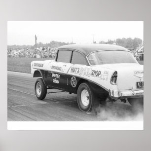 Poster Drag vintage - Dyno '56 Chevy Gasser de la cabane