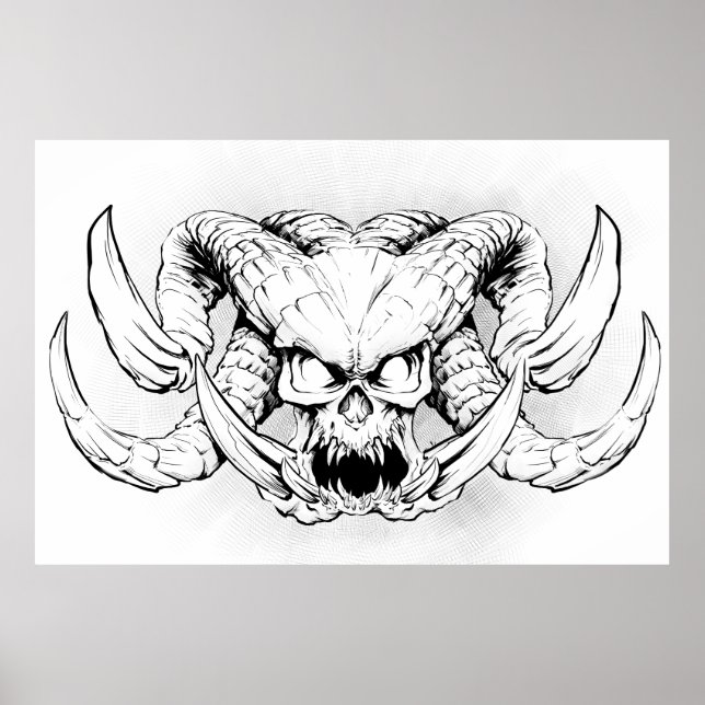 Poster Dragenoth Demon Seigneur du crâne (Devant)