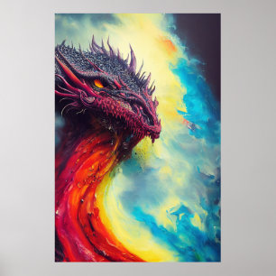 Poster Dragon Animal Discovery Aventure Nature Planète