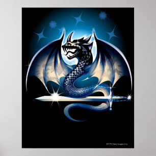 Poster Dragon avec l'épée