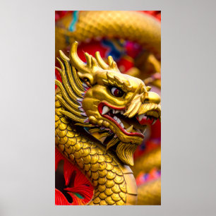 Poster Dragon Chinois