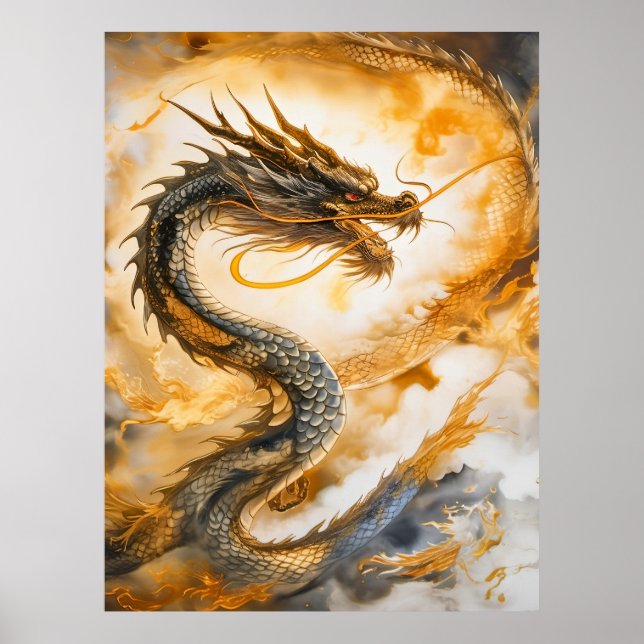 Poster Dragon chinois (Devant)